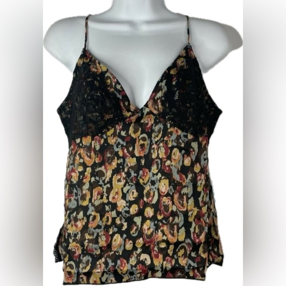 NWT! Intimately Free People Lace & Patterned Silky Cami - Picture 2 of 8